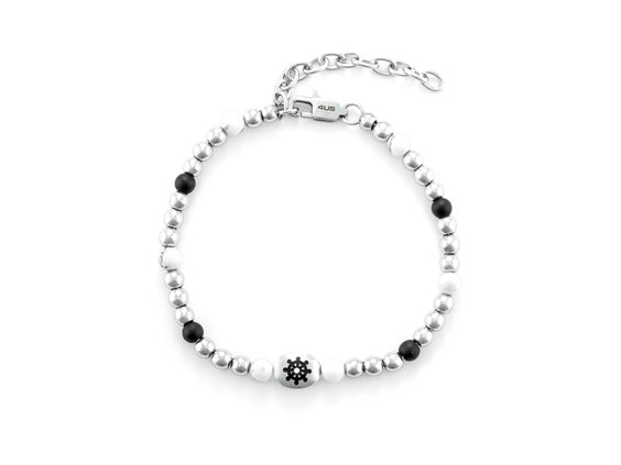 Bracelet 4US: Cesare Paciotti Man San Valentino 24 in Steel Onice 4UBR6446 - 4UBR6446